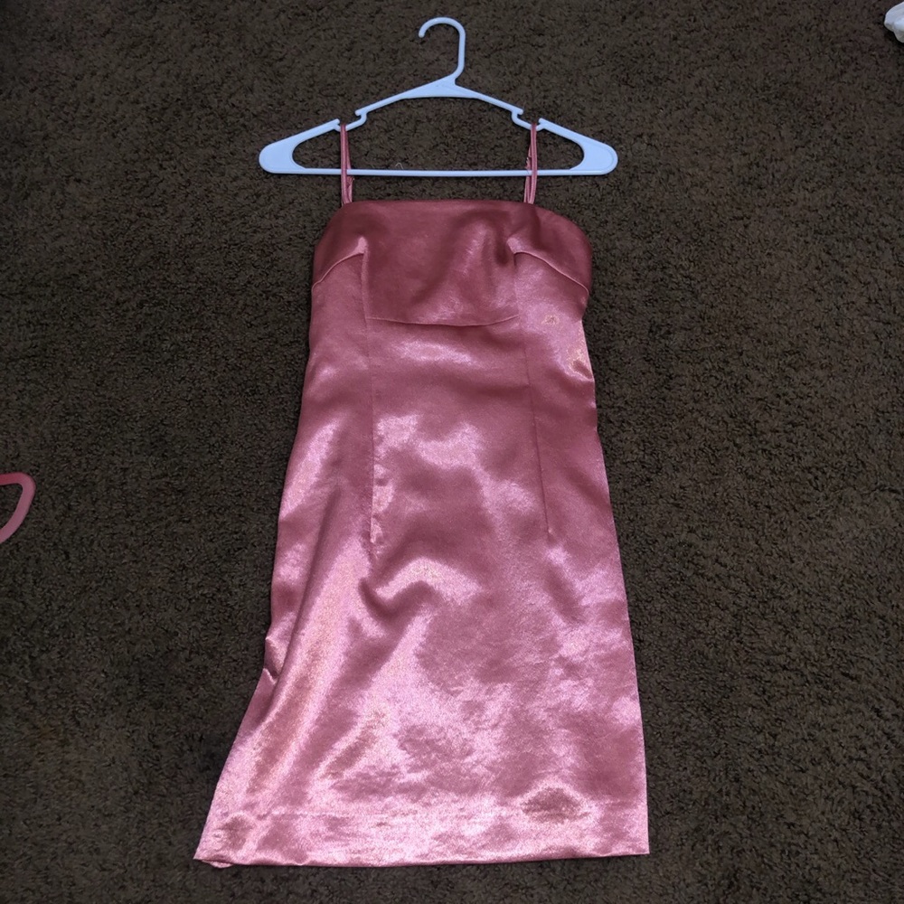Forever 21 satin pink dress